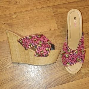 JUST BEE Women's CASSAN Wedges Tan 40EU main image 0